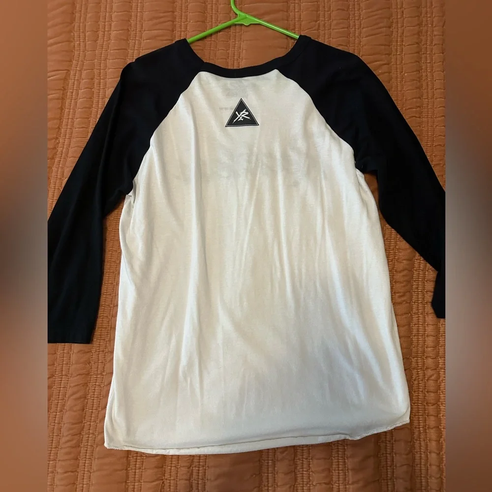 Young & Reckless Black and White Raglan Tee - Picture 3 of 3